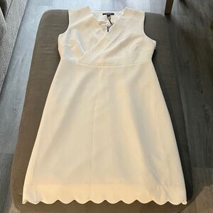 Elegant White Sleeveless Dress